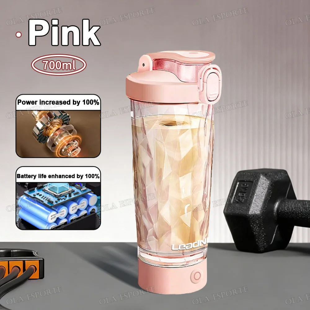 Shaker Électrique Portable 450-700 ml – Mélange Automatique pour Protéines et Fitness