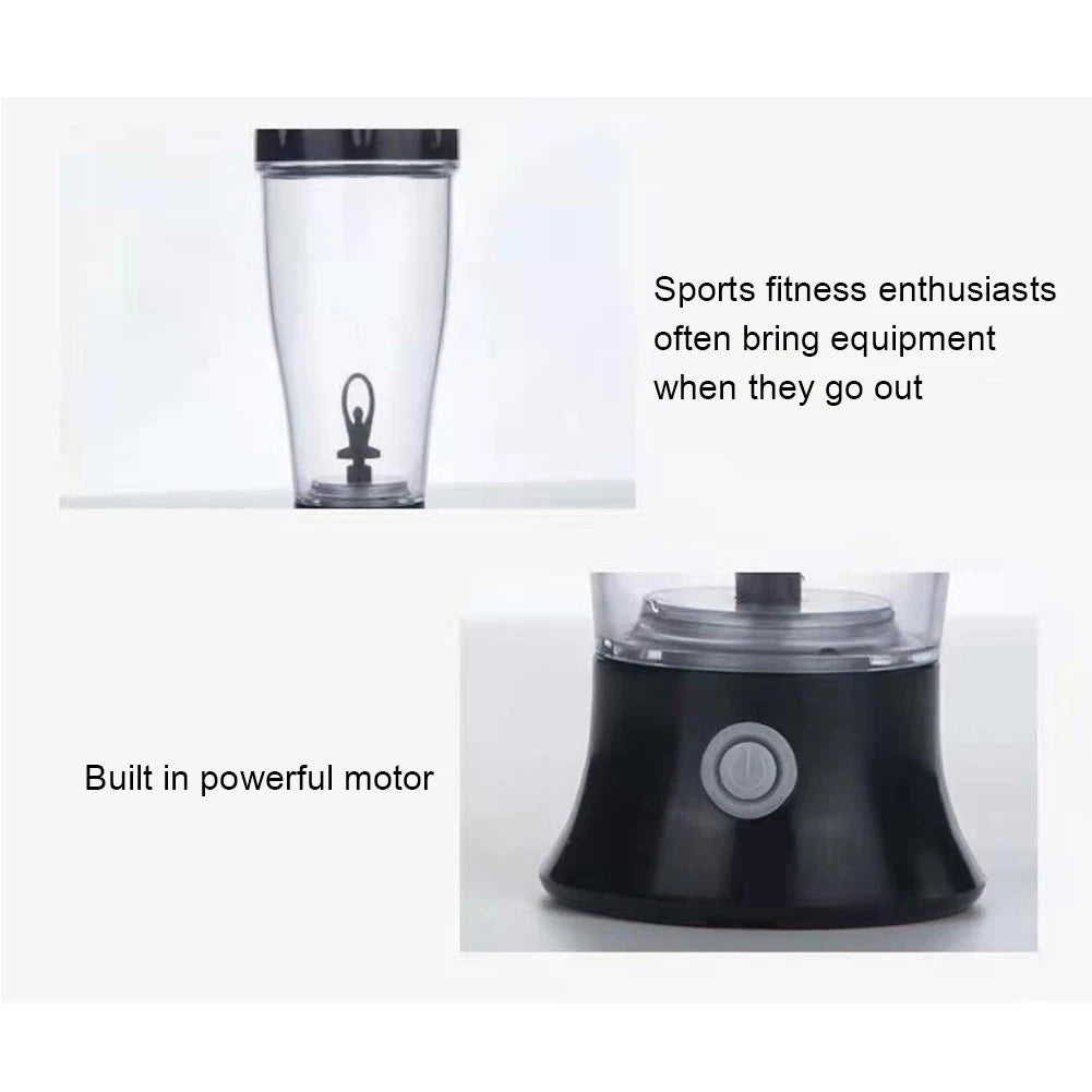 Shaker Électrique Portable 350 ml – Préparez Vos Shakes Protéinés en Quelques Secondes