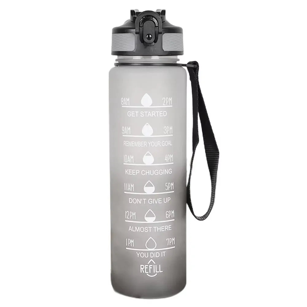 Gourde Sport 1L avec Paille Intégrée – Étanche, Élégante et Réutilisable