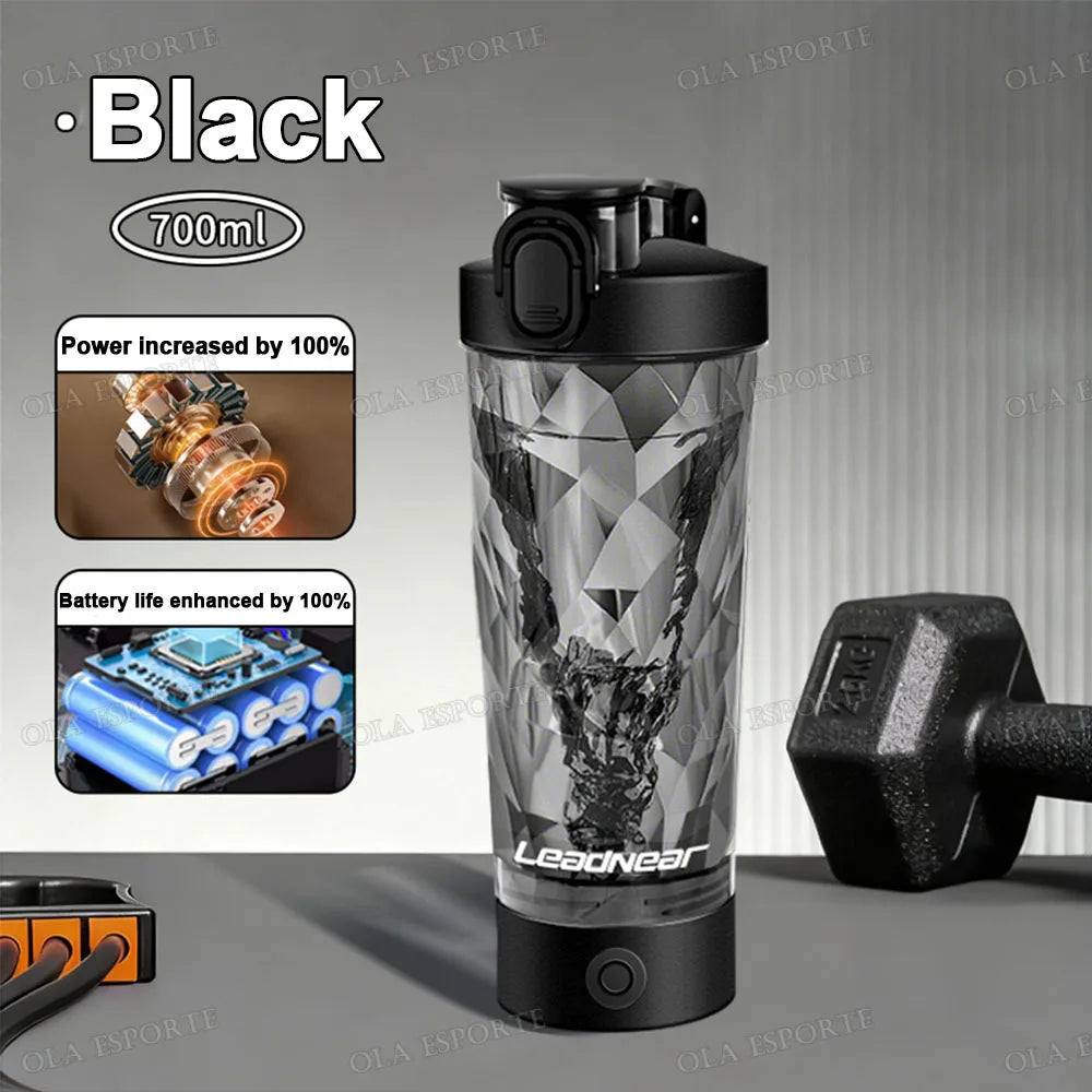 Shaker Électrique Portable 450-700 ml – Mélange Automatique pour Protéines et Fitness