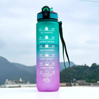 Gourde Sport 1L avec Paille Intégrée – Étanche, Élégante et Réutilisable