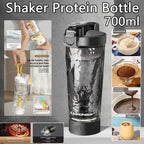 Shaker Électrique Portable 450-700 ml – Mélange Automatique pour Protéines et Fitness