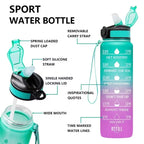 Gourde Sport 1L avec Paille Intégrée – Étanche, Élégante et Réutilisable